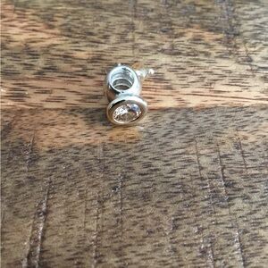 Pandora Charm Silver, Gold, and Citrine Stones